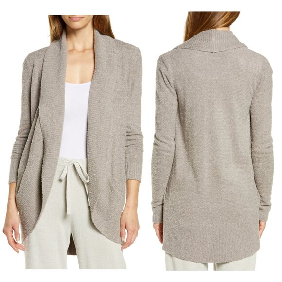 BAREFOOT DREAMS CozyChic Lite Circle Cardigan Lounge Boho size L - Picture 3 of 13